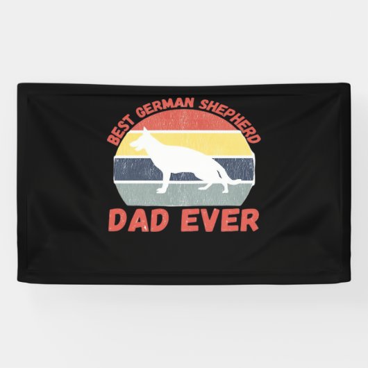 Best German Shepherd dad ever quote Funny Shepherd Spandoek (Horizontaal)