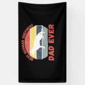 Best German Shepherd dad ever quote Funny Shepherd Spandoek (Verticaal)