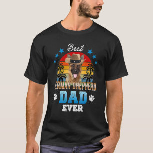 Best German Shepherd Dad Oover Best Dad Dog Mannen T-shirt