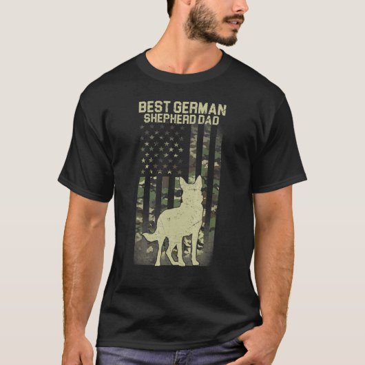 Best German Shepherd Dad T-shirt (Voorkant)