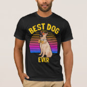 Best German Shepherd Dog Ever Retro T-shirt (Voorkant)