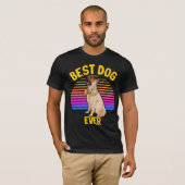 Best German Shepherd Dog Ever Retro T-shirt (Voorkant volledig)