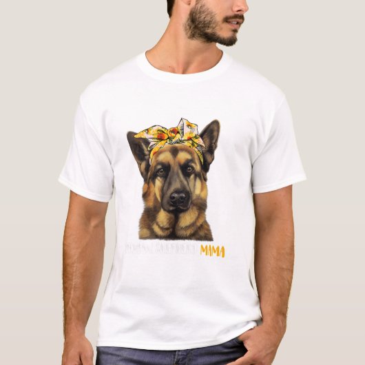 Best German Shepherd Mam T-shirt (Voorkant)