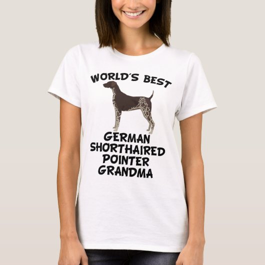 Best German Shorthaired Pointer Grandma T-shirt (Voorkant)