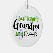 Best Geviste opa Ever Vaderdag opa Keramisch Ornament (Rechts)