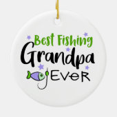 Best Geviste opa Ever Vaderdag opa Keramisch Ornament (Achterkant)