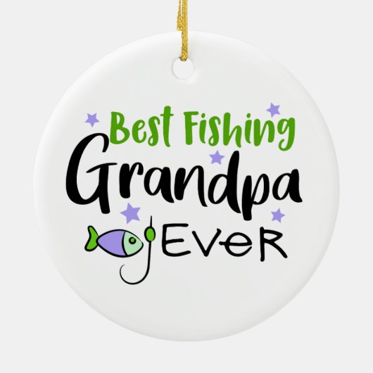 Best Geviste opa Ever Vaderdag opa Keramisch Ornament (Achterkant)