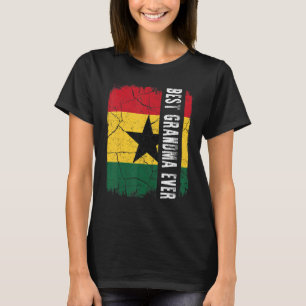 Best Ghanaian Grandma Ever Ghana Flag Moederdag T-shirt