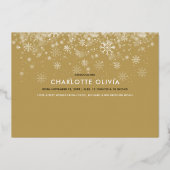 Best Gift Ever Birth Notice Photo Folie Card Folie Feestdagenkaart (Achterkant)