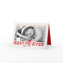 Best Gift Ever Grunge Typography New Baby Photo
