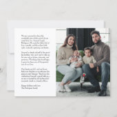 Best Gift Ever Holiday Birth Announcement Feestdagenkaart (Achterkant)