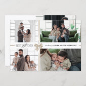 Best Gift Ever Holiday Birth Announcement Feestdagenkaart (Voorkant / Achterkant)