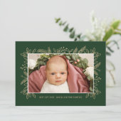 Best Gift Ever met Kerstmis, aankondiging groen (Staand voorkant)