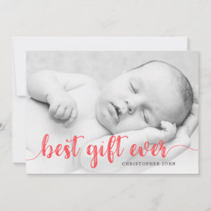 Best Gift Ever Newborn First Kerstfeest Full Foto Aankondiging