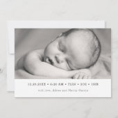 Best Gift Ever Newborn First Kerstfeest Full Foto Aankondiging (Achterkant)