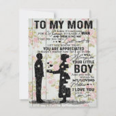 Best Gift For Son | To My Son Quotes Kaart (Achterkant)