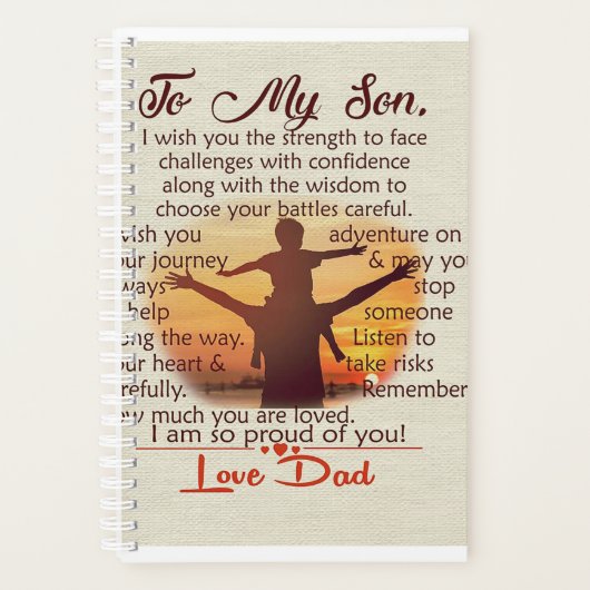 Best Gift For Son | To My Son Quotes Planner (Voorkant)
