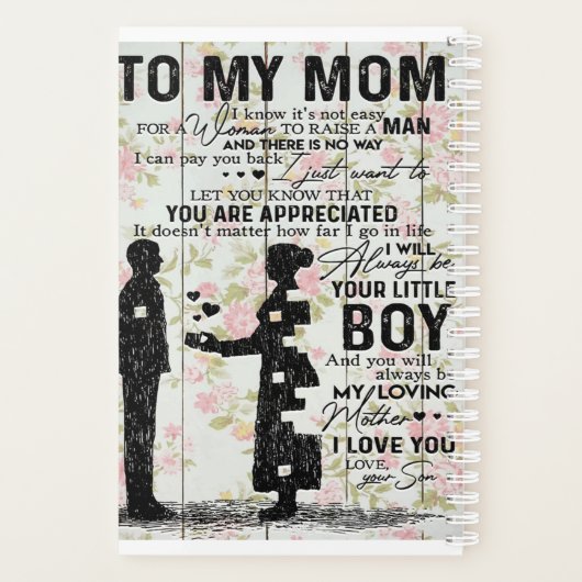 Best Gift For Son | To My Son Quotes Planner (Achterkant)