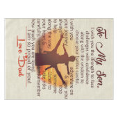 Best Gift For Son | To My Son Quotes Tafelkleed (Voorkant (Horizontaal))
