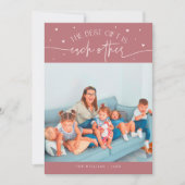 Best Gift Pink Valentines Day Photo Feestdagenkaart (Voorkant)