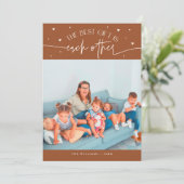 Best Gift Terracotta Valentines Day Photo Feestdagenkaart (Staand voorkant)