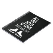 Best Gifts For Ice Skaters Cute Skating Winter Notitieboek (Linkerzijde)