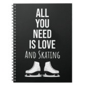 Best Gifts For Ice Skaters Cute Skating Winter Notitieboek (Voorkant)