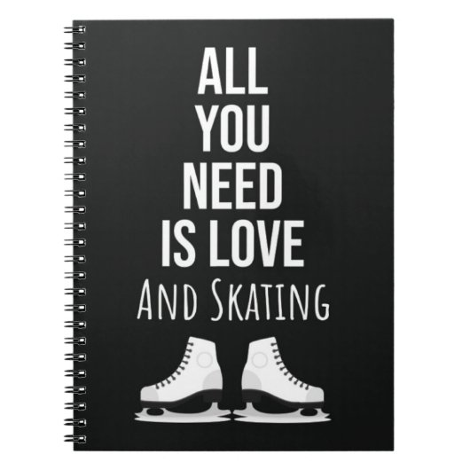 Best Gifts For Ice Skaters Cute Skating Winter Notitieboek (Voorkant)