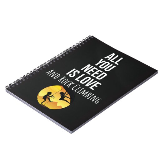 Best Gifts For Rock Climbers Climbing Sports Cool Notitieboek (Linkerzijde)