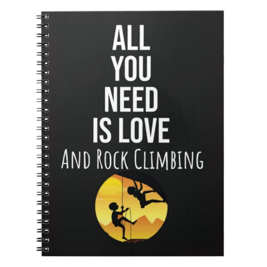 Best Gifts For Rock Climbers Climbing Sports Cool Notitieboek (Voorkant)