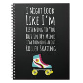 Best Gifts For Roller Skaters Typography Skating Notitieboek (Voorkant)