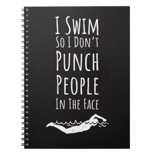 Best Gifts For Swimmers Swimming Sports Funny Team Notitieboek (Voorkant)
