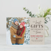 Best Gifts Pregnancy Announounge Kerstmis Kaart (Staand voorkant)