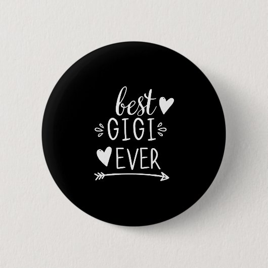 Best Gigi Ever Grandmoeder Gifts Grandma Gigi Long Ronde Button 5,7 Cm (Voorkant)