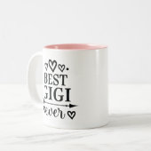 Best Gigi Ever Grandmoeder Tweekleurige Koffiemok (Voorkant links)