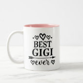 Best Gigi Ever Grandmoeder Tweekleurige Koffiemok (Links)