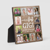 Best Gigi Grandchildren 12 Photo Collage Fotoplaat (Voorkant)