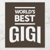 Best Gigi Wijn Etiket (Enkel label)