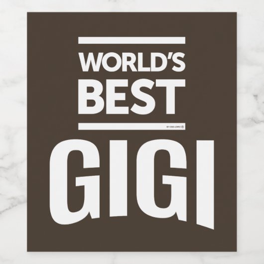 Best Gigi Wijn Etiket (Enkel label)