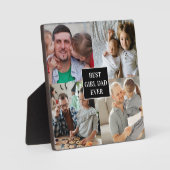 Best Girl Pap Ever Vaderdag 4 Foto collage Fotoplaat (Voorkant)