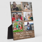 Best Girl Pap Ever Vaderdag 6 foto collage Fotoplaat (Zijkant)