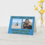 Best Girl Pap Vaderdag-fotokaart Kaart (Gele Bloem)