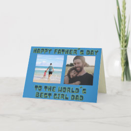 Best Girl Pap Vaderdag-fotokaart Kaart