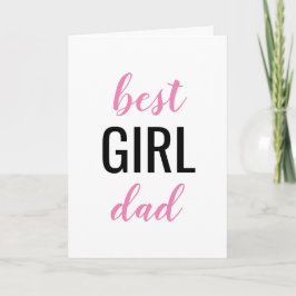 Best Girl Pap Vaderdag Kaart