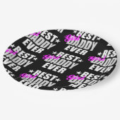 Best Girl Papa Ever Pattern Papieren Bordje (Gekanteld)