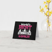 Best Girls Gymnastics Coach Kaart (Gele Bloem)