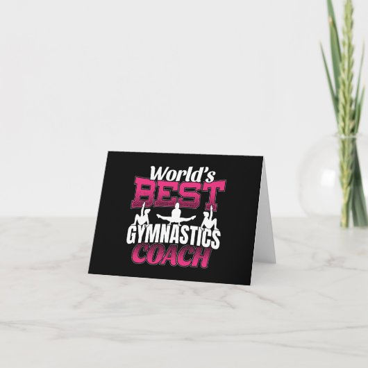 Best Girls Gymnastics Coach Kaart (Voorkant)