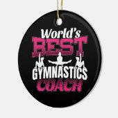 Best Girls Gymnastics Coach Keramisch Ornament (Links)