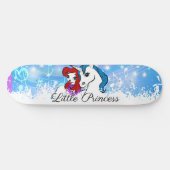 Best Girly Unicorn Skateboard - aangepaste naam (Horizontaal)