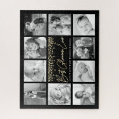 Best Glamma Ever 10 Photo Collage Gold Glitter Legpuzzel (Verticaal)